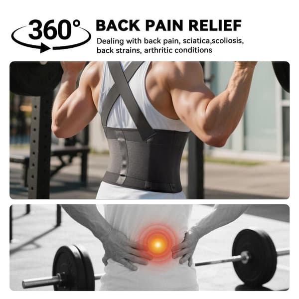 Back Support for Working Men and Women, Adjustable Lumbar Support, Back Pain Relief, Heavy Lifting Protection