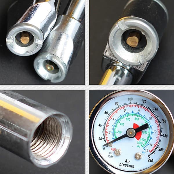Luftchuck Luftmunstycke Luftpump Adapter för Buss Cykel Lastbil