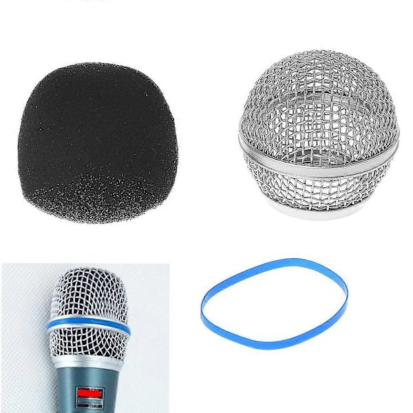 Erstatningskugle til hovednetmikrofon-grill passer til Shure Beta58A / Beta58