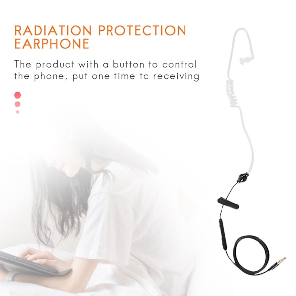 FBI-stil Cool In-ear-headset Strålskydd Öronsnäcka Monitor Öronpropp Talkabout Mini Walkie