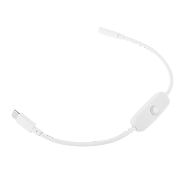 USB-C Type C Hann til Hunn Skjøteledning Med Av/På Bryter For Mobiltelefon Nettbrett 2024THO