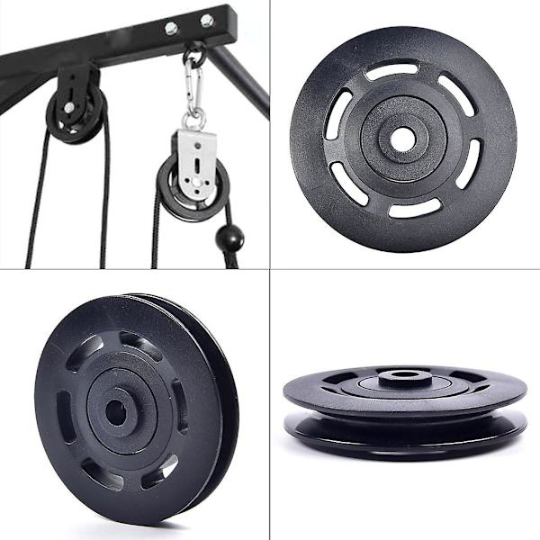 Nylon-laakerirulla, 90 mm musta pyörä kaapeli kuntosalilaitteiden osat