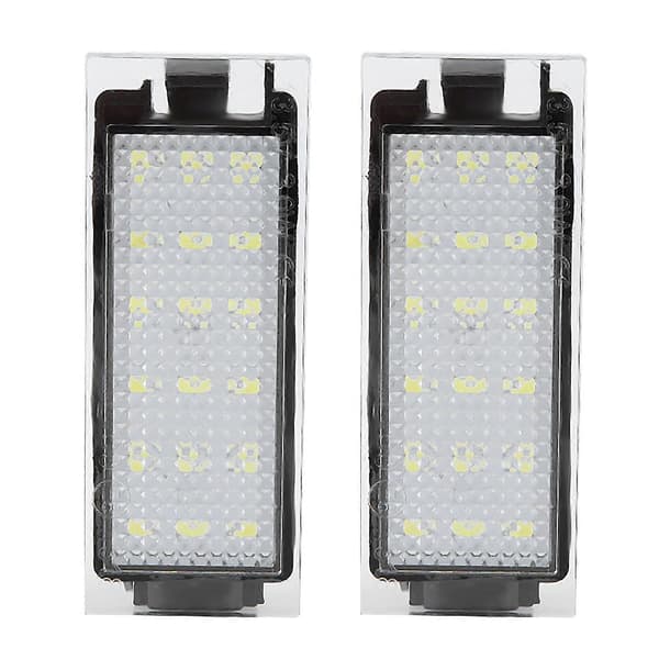 2 stk. Bil LED Nummerpladelygte Lampe til Twingo/Clio/Megane/Lagane 2024THO