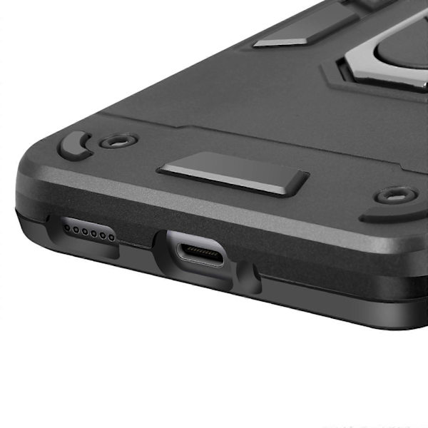 Etui til Redmi Note 14 Pro og 14 Pro Plus Stødsikkert Støttering, Sort