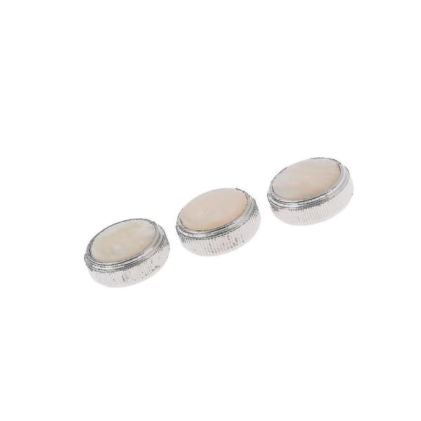 3 stk. Alloy Euphonium Ventil Fingerknapper Sæt Messingblæs