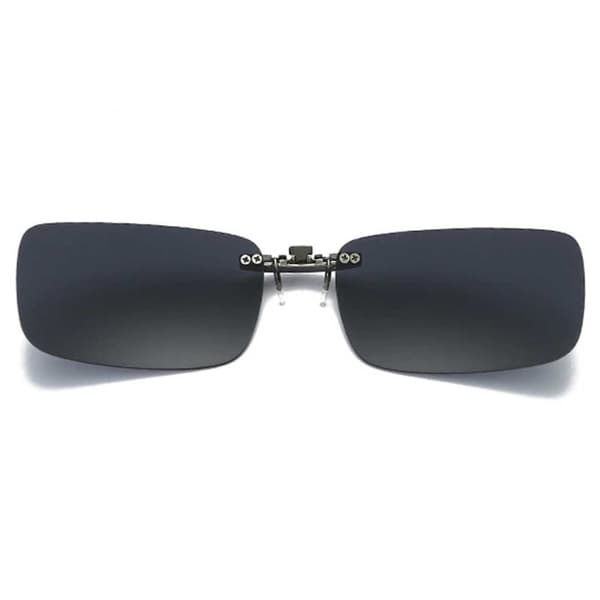Clip-on aurinkolasit metalli hopea peililasit 37x59mm