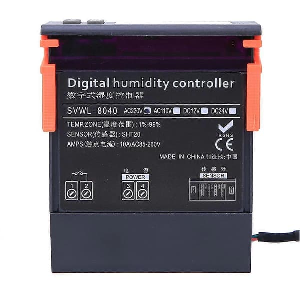 220V Digitaalinen Ilmankosteuden Säätölaite 1%99%RH HM40 Tyypin Anturi