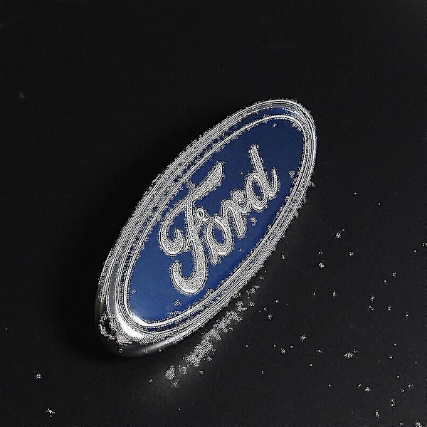 For Ford Merke Oval Blå/krom 145x60mm Front/bak Emblem