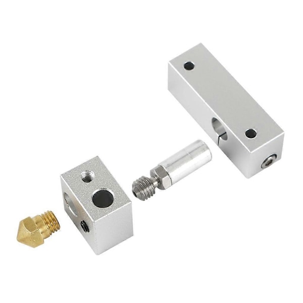 2 stk. Mk10 Varmeblokk med messingdyse for 3D-filamentprinter