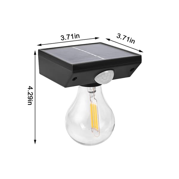 Levering i morgen Solar Tungsten Pære Kroppssensor Vegglampe