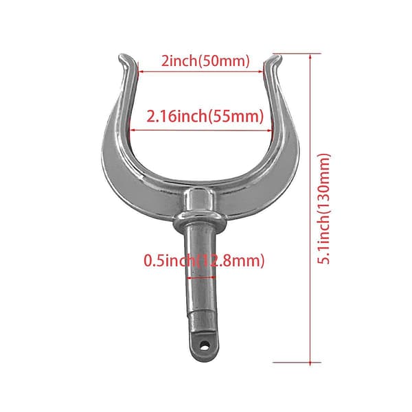 Båt Rolock Side Mount Oarlock Sokkel Yacht i Rustfritt Stål