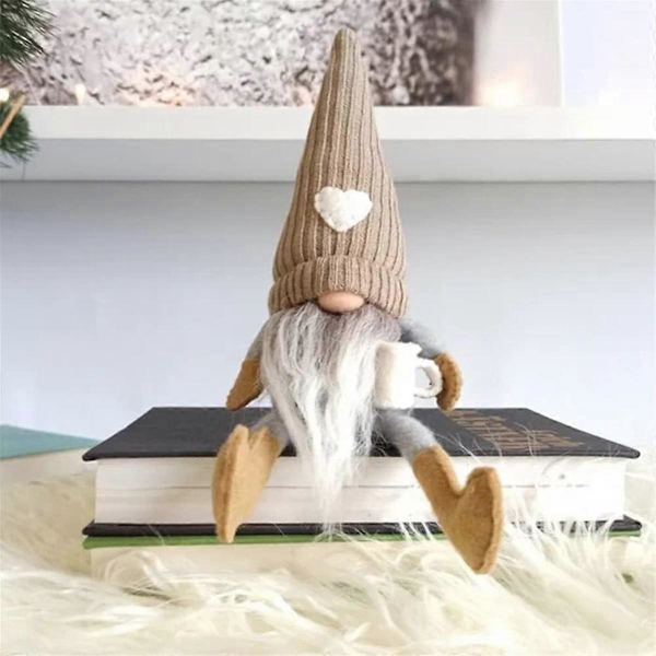 2 kpl Tonttuja Plussi Pehmeä Baari Koriste, Käsintehty Ruotsalainen Tomte Tonttu Lahjat Kotiin Keittiö Kahvi Asema Pöytä Hylly Koriste