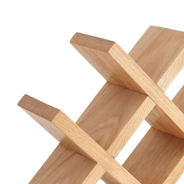 Rött Vin Display Rack Trä Vinflaskförvaring för Entré Hotell Restaurang