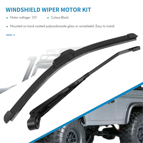 Universell UTV 12V Elektrisk Vindrutetorkare Kit för Polaris Ranger RZR Can Am