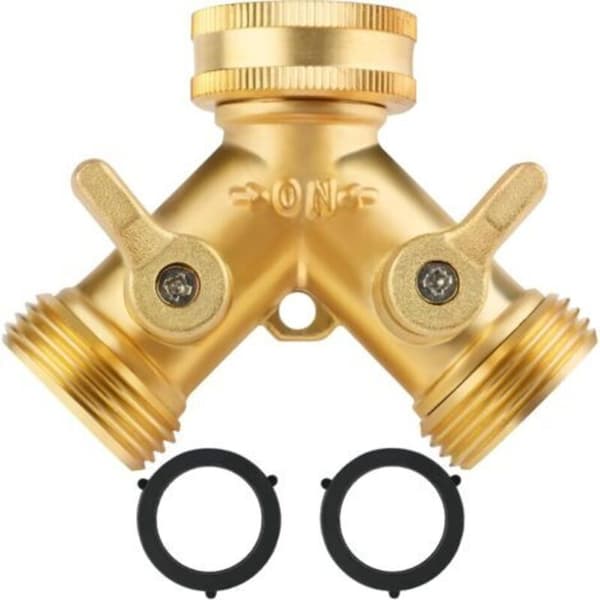 Dobbelt vaskemaskinehane, 3/4\"