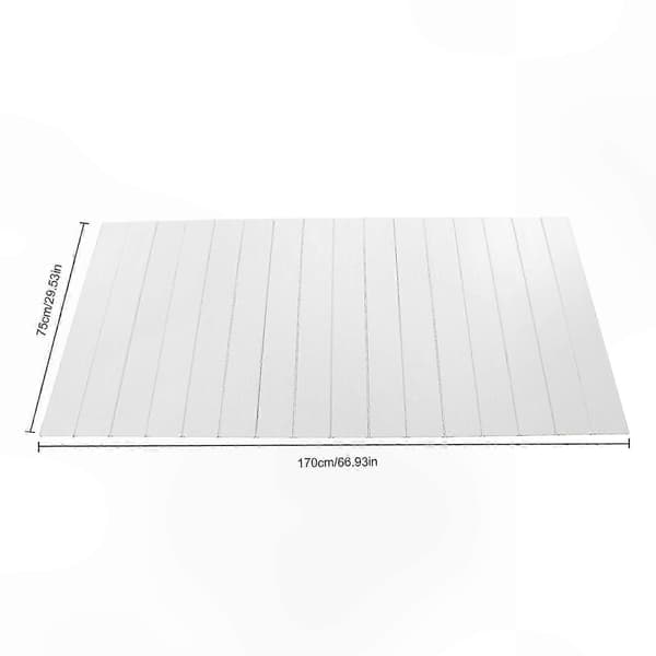 75x170cm Badkarslock, Vikbar Vattentät Badpanel för Badrum