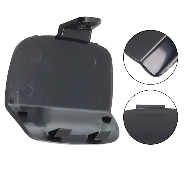 1 st. Bakre Stötfångare Dragkrok Skyddskåpa 39886337 Passar Volvo S40 V50 2008-2012 Svart Bil Externt Bakre Dragkrok Skydd