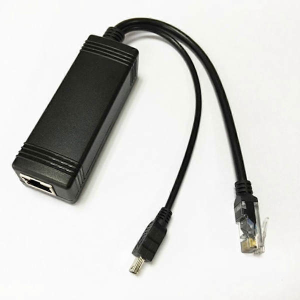 Aktiv PoE Splitter Power Over Ethernet DC 48V til 5V 2A Micro USB Plugg