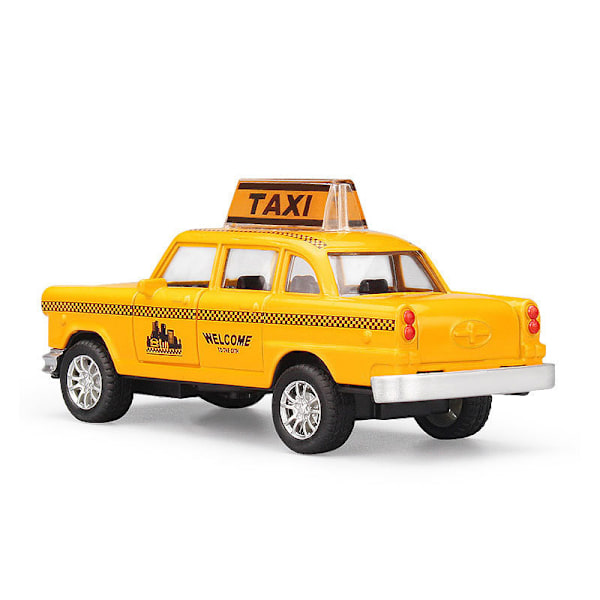 Leke Huili Legeringsmodellbil Taximodell Barneleke Bil For Barn Tenåringer Voksne, Halloween Jul