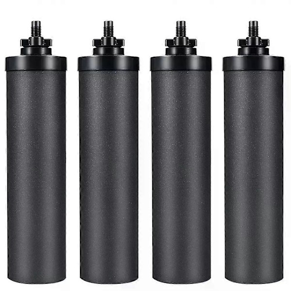 4 Pakker Erstatnings Gravity System Filtre BB9-2 Svart For Berkey Vannfilter