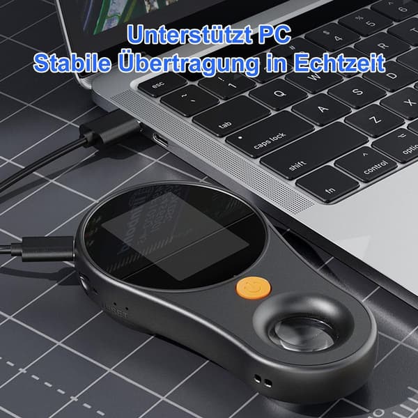 Digital Dermatoscope Handheld Device, 1080P High-Resolution Microscope with IPS Screen, 500x Magnification, 8 LEDs for Skin Analysis.