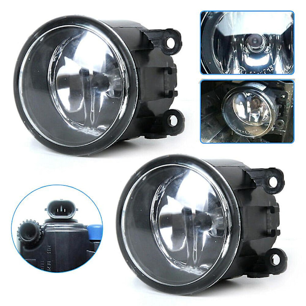 2st Drivsida Dimljus Lampa + H11 Glödlampor 55w Höger & Vänster Sida Biltillbehör