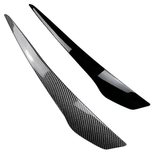 Bil Gloss Svart Strålkastar Ögonbryn Dekal Skydd Trim För E92 E93 2010-2012 Biltillbehör
