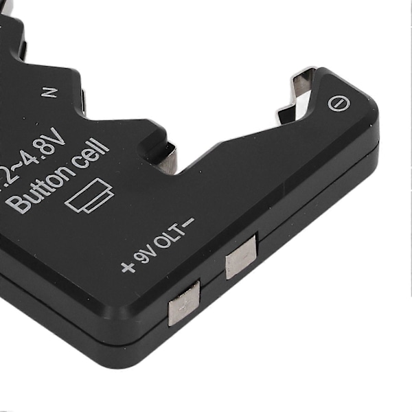 Batteritjekker Kapacitetstester Måler Digitalt Display Værktøj til AA AAA 6F22 9V 1.5V Sort