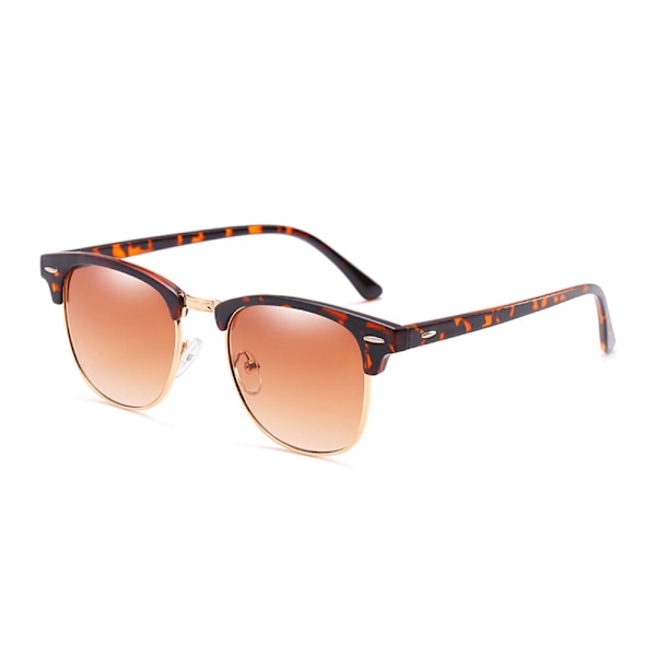 Leopard Solbriller Clubmaster Lyst Glas
