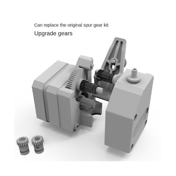 Helisk Gear Høj Styrke Støbestål Materiale Gear Til Mini V1 V2 Dobbelt Gear Ekstrudere 3D Printer