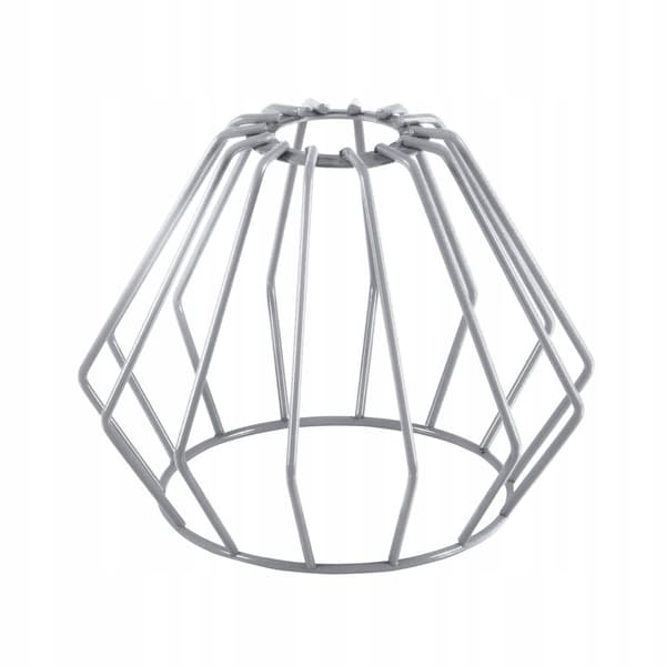 METAL LOFT LAMPE SKÆRM WIRE E27 HVID SORT LAMPE