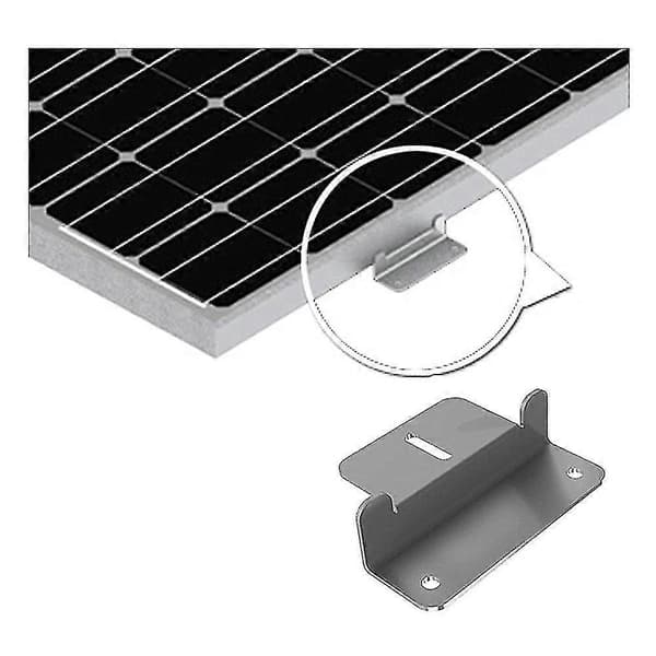 Monteringsfäste för solpanel z-typ sats med 4 aluminiumbatterimoduler 150w