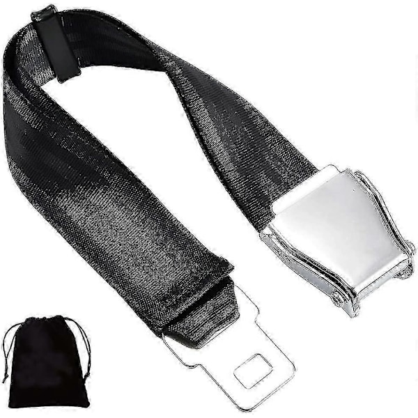 Bältesförlängare för flygplan, E4-certifierad, justerbar från 15,2 cm till 81,3 cm