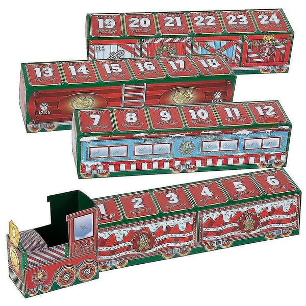 Julkalender med Nedräkning 24 Dagar Överrasknings Blindbox Jul Tåg Blindbox Cc