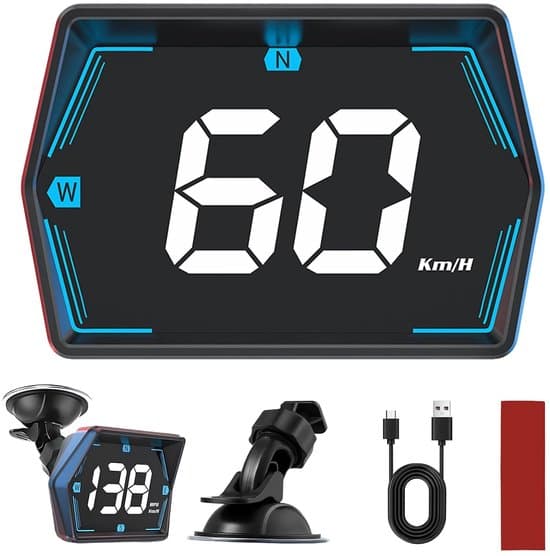 2026 HUD GPS Speedometer in Vehicle, Universal Head-Up Display, USB