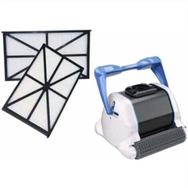 Pakke med 2 filterpaneler for Hayward Tiger Shark-Aquavac-Evac-Powershark roboter