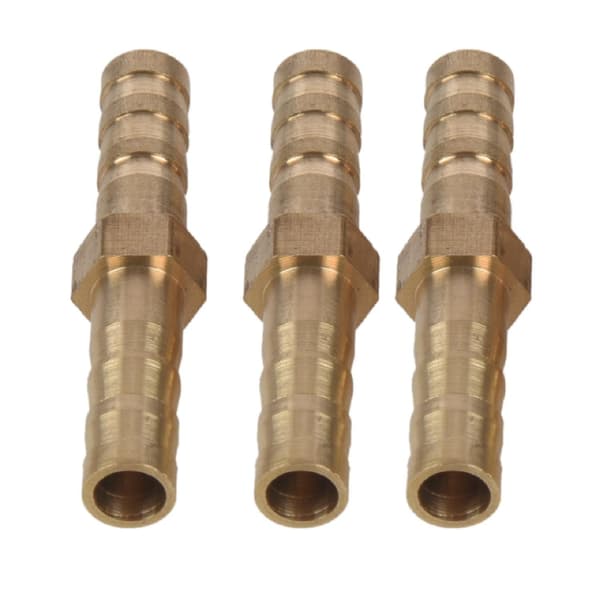 5 stk. 6 mm Indvendig Dia Luft Gas Lige Slange Rør Studs Kobling