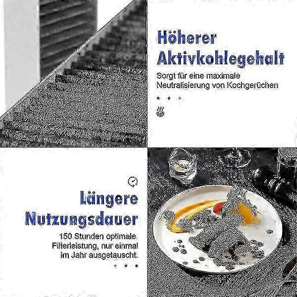 2 kpl aktiivihiilisuodatin Bora Pure/x Pure/s Pure -liesituulettimeen, Puakf-suodatintarvikkeiden vaihtosuodatin uusi Elik