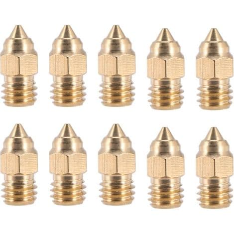 10 stk. serie -6 SE 0,4 MM Hotend-dyser til -10 V2 -3 -5 serie 3D-printer