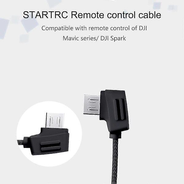 STARTRC Type-C - Micro-kaapeli DJI Mavic Mini/Mavic Pro/Mavic Air/Spark -kauko-ohjaimelle