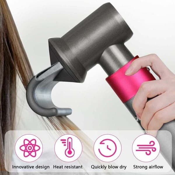 Justerbart hårføner-diffuserfeste, hårfønermunnstykke-diffuser kompatibel med Dyson Airwrap HD08