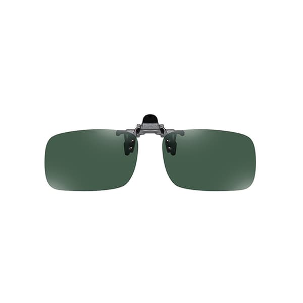 Polarized Clip-on Sunglasses - Medium Size Mirror DarkGreen
