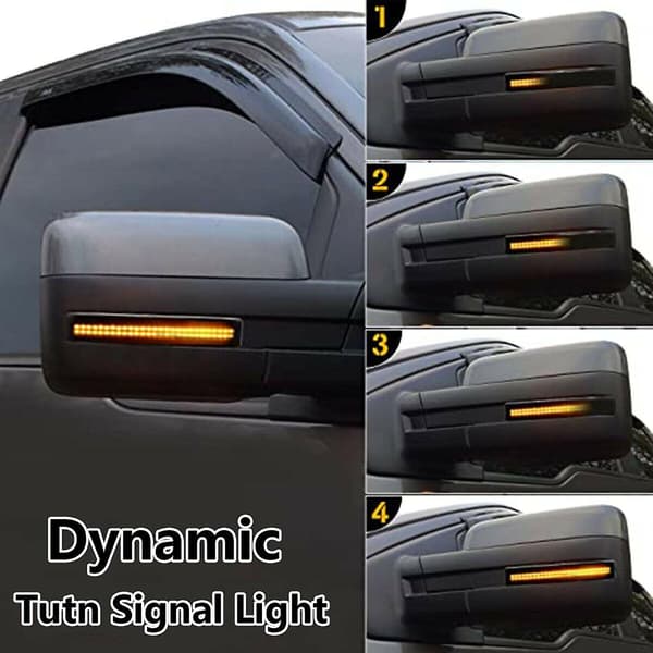 Bil LED Dynamisk Blinklys Bakfra Sidespeillys for F-serie 2009-2014