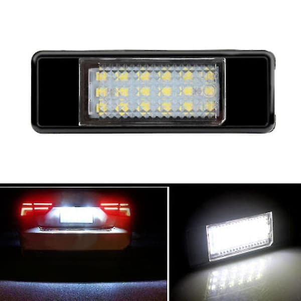 2 stk 12V LED Skiltlys Nummerlys Lamper For Citroen C2 C3 C4 C5 C6 Ds3