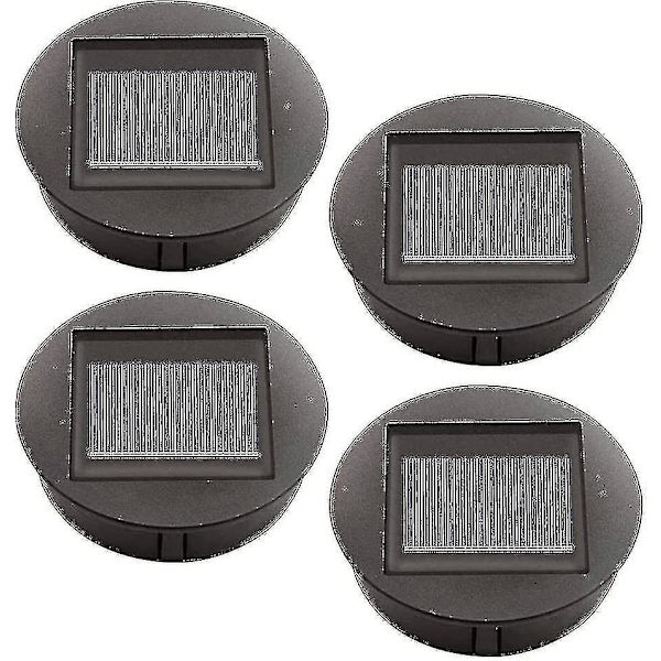 4 deler utskiftbare solcellelamper med LED-lys, utskiftning av solcellelamper, LED-deksel
