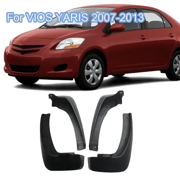 4 stk. Universal Stænklapper Mudguards til VIOS / YARIS / / BELTA Sedan 2007-2013