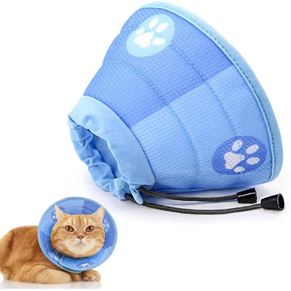 Cat Collar - Cat Collar - Collar Cat - Protective Collar Cat - Blue - Foldable