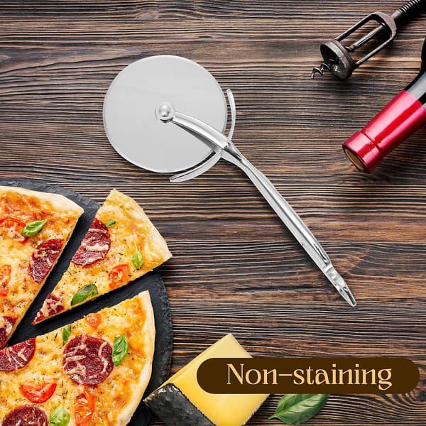 Pizza Kutterhjul, [med Integrert Flaskeåpner] Pizza Slicer, Tåler Oppvaskmaskin