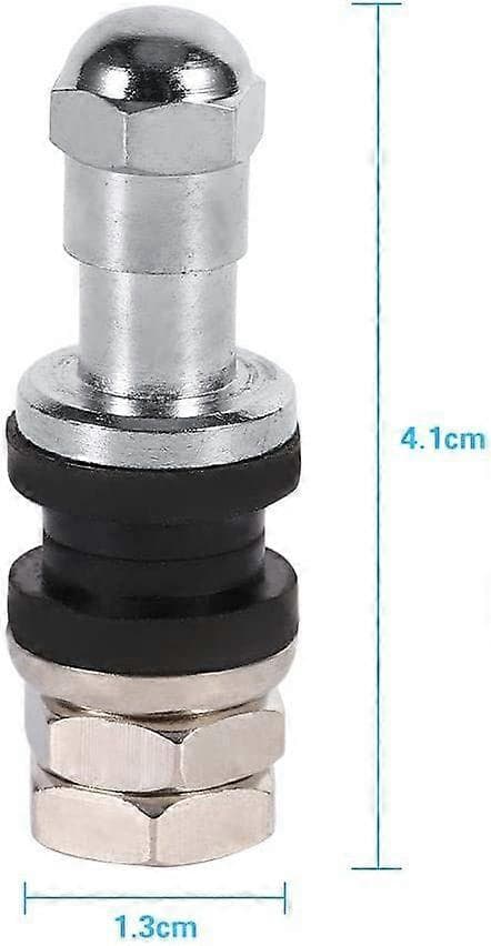 Metal Bolt-in Ventilstammer - Højtryksdækventiler (Sort/Sølv/Guld, 4 stk.)