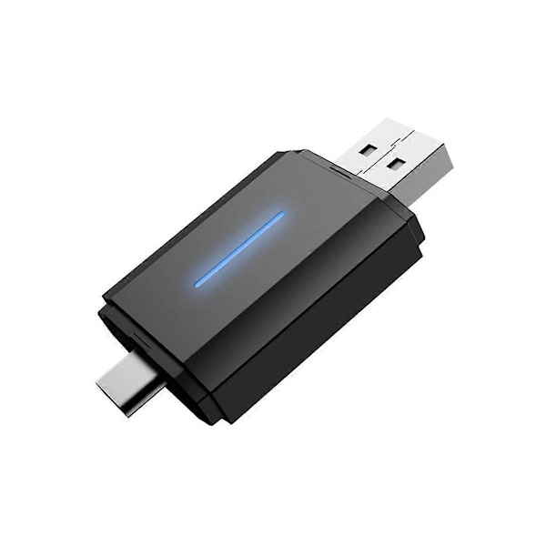 2-in-1 langaton CarPlay-sovitin ja Android Auto -langaton sovitin, 5 GHz WiFi Type-C/USB Plug & Play -auto